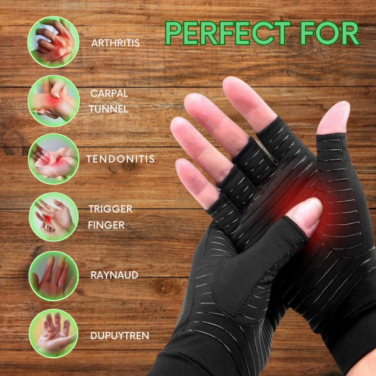 ZXX Copper Therapy Gloves – Compression Support for Hand Comfort and Mobility