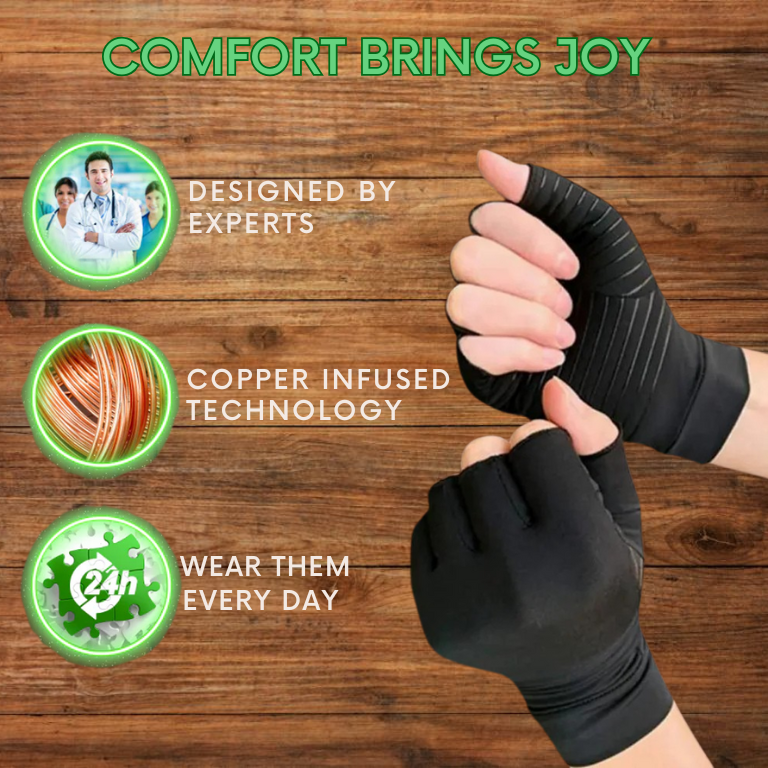 ZXX Copper Therapy Gloves – Compression Support for Hand Comfort and Mobility