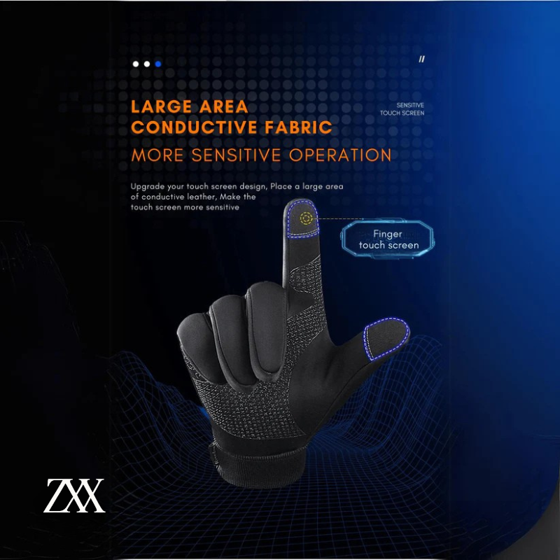 ZXX FrostShield™ | Winter Thermal Gloves – Touchscreen, Windproof & Water-Resistant