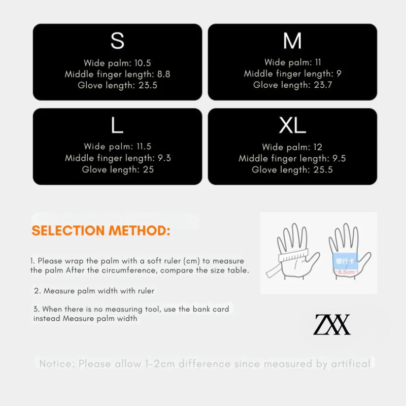 ZXX FrostShield Winter Thermal Gloves – Touchscreen, Windproof & Water-Resistant