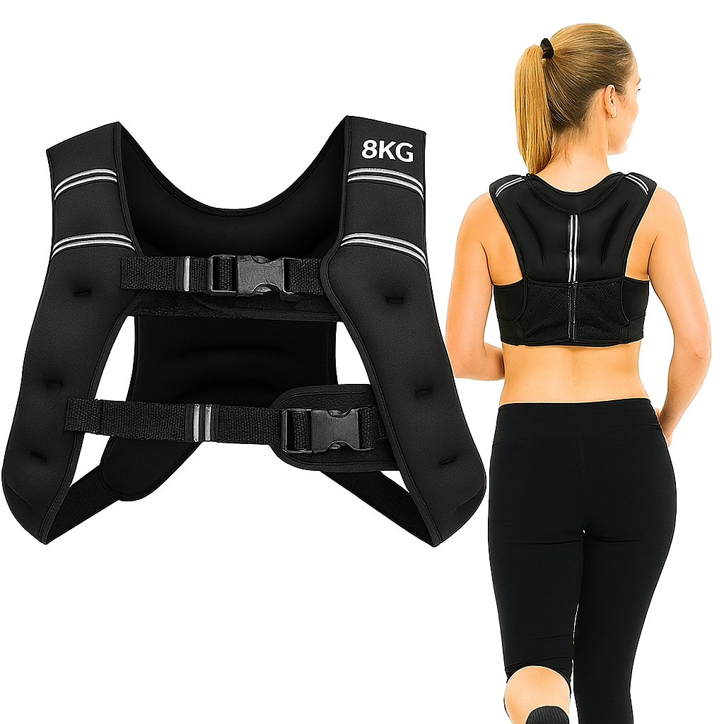 ZZX Adjustable Weighted Vest Workout Equipment with Reflective Stripe