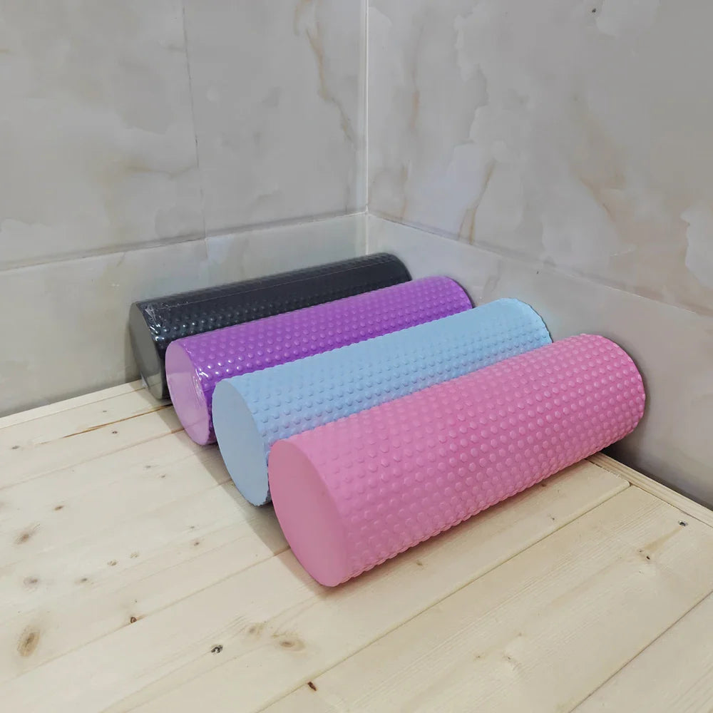 Yoga & Pilates Foam Roller for Deep Muscle Relief & Home Workouts