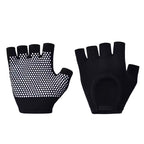 Black Yoga Pilates Grip Gloves for Women with Non-Slip Grip