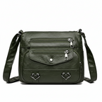 Premium Soft Vegan Leather Crossbody Bag – Vintage Style Shoulder Strap