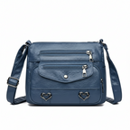 Premium Soft Vegan Leather Crossbody Bag – Vintage Style Shoulder Strap