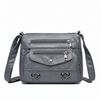 Premium Soft Vegan Leather Crossbody Bag – Vintage Style Shoulder Strap