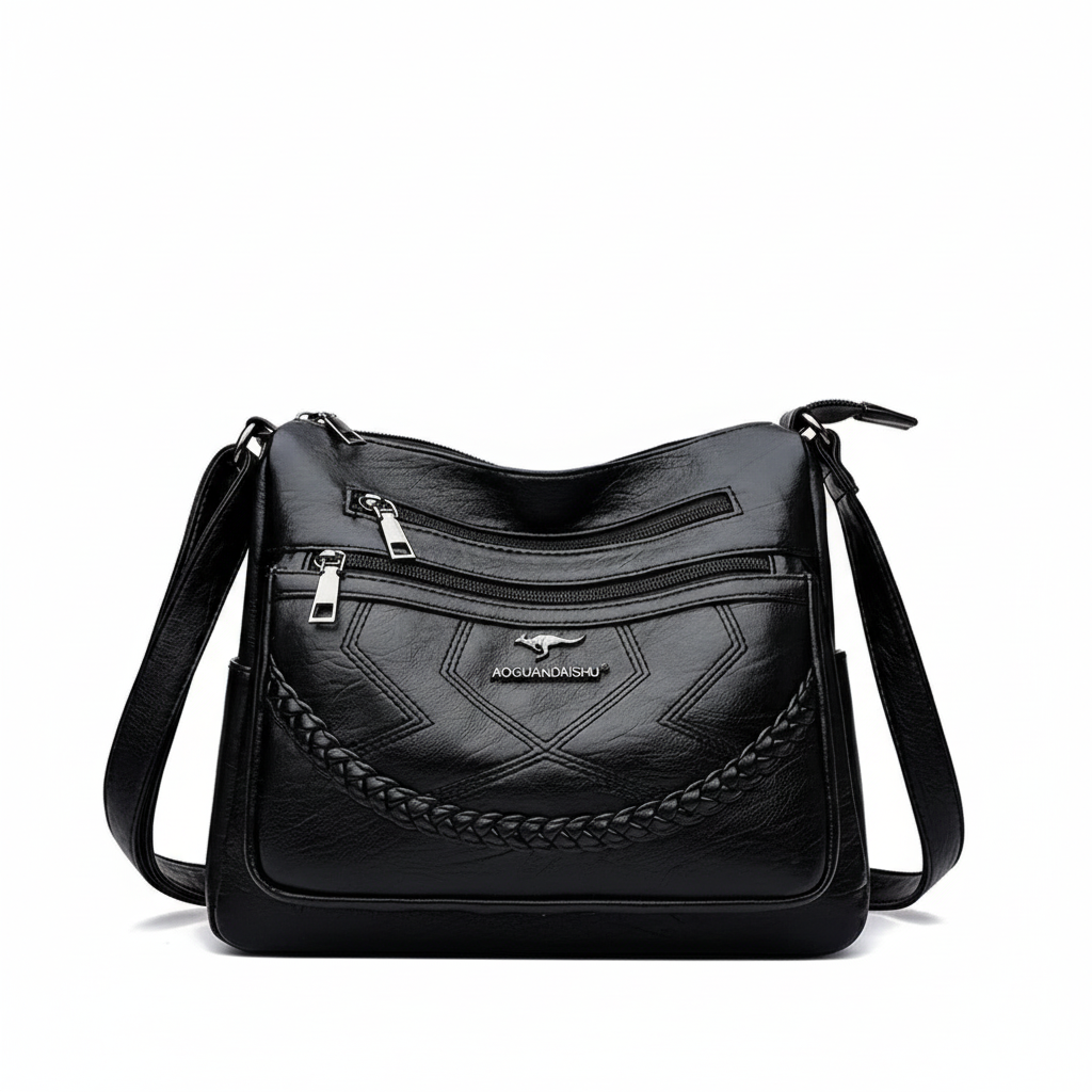 Premium Soft Vegan Leather Crossbody Handbag – Modern Design & Everyday Versatility