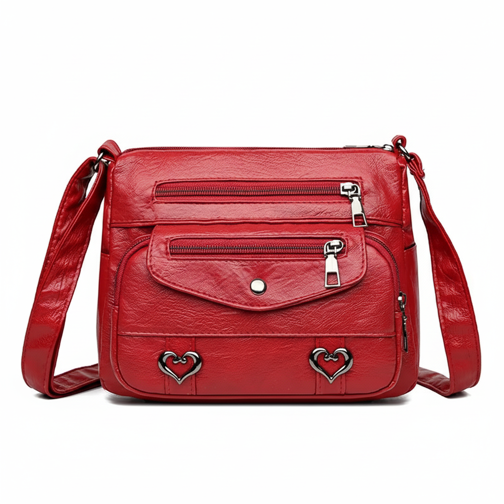 Premium Soft Vegan Leather Crossbody Bag – Vintage Style Shoulder Strap