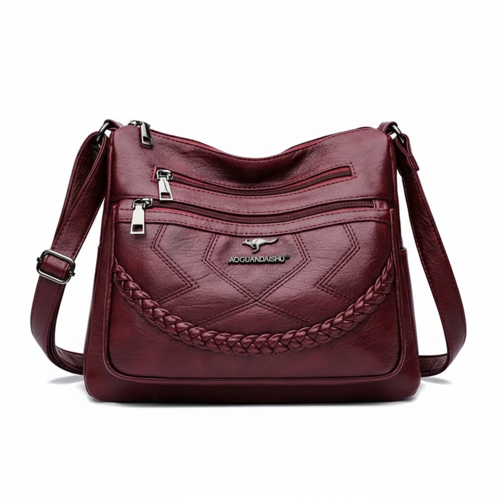 Premium Soft Vegan Leather Crossbody Handbag – Modern Design & Everyday Versatility