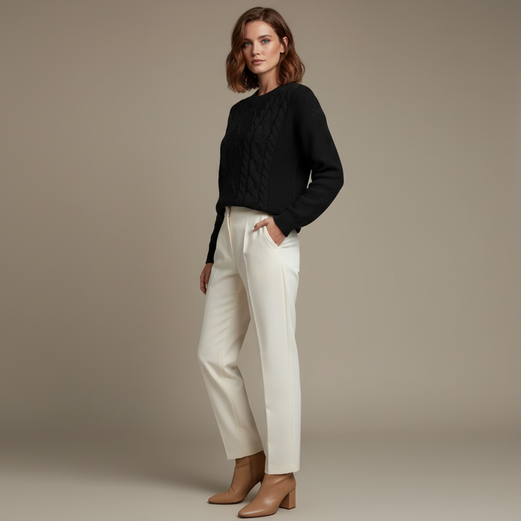 Everesse London | Women’s Chunky Cable-Knit Sweater