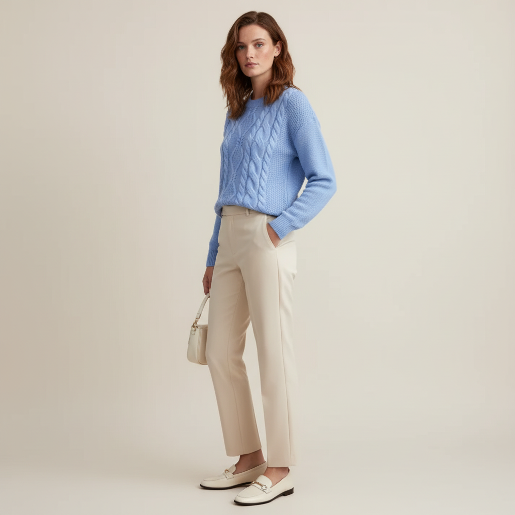 Everesse London | Women’s Chunky Cable-Knit Sweater