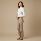 ZXX Cashmere Turtleneck Sweater for Women - Pure Mongolian Wool Knit Jumper