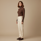 ZXX Cashmere Turtleneck Sweater for Women - Pure Mongolian Wool Knit Jumper