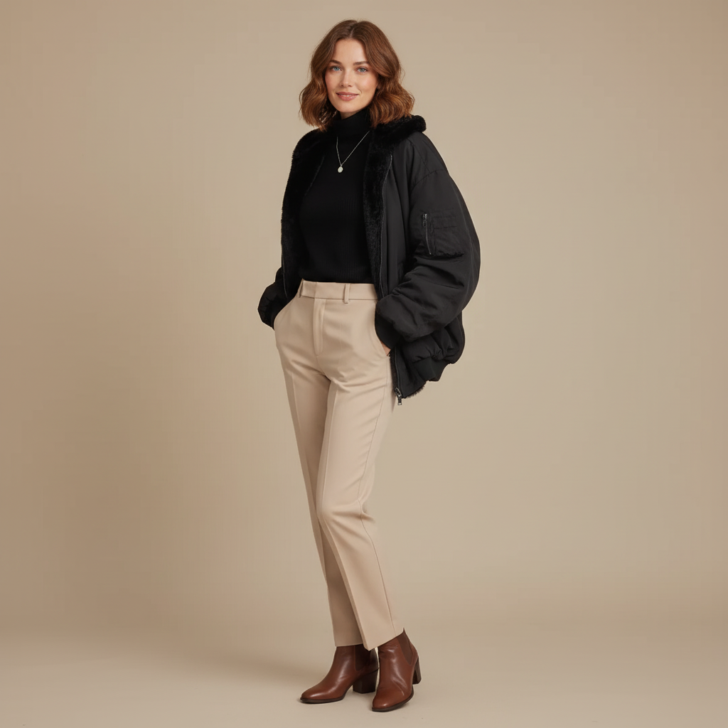 ZXX  FrostLuxe™ | Women’s Hooded Winter Jacket – Short Insulated Coat for Effortless Warmth