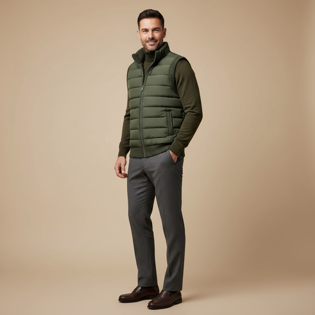 ZXX LeviTherm™ | Fleece Bodywarmer for Men – Lightweight Warmth, Modern Winter Style