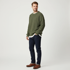 ZXX Men's Ribbed Knitted Oversized Sweater – Relaxed Thermal Comfort