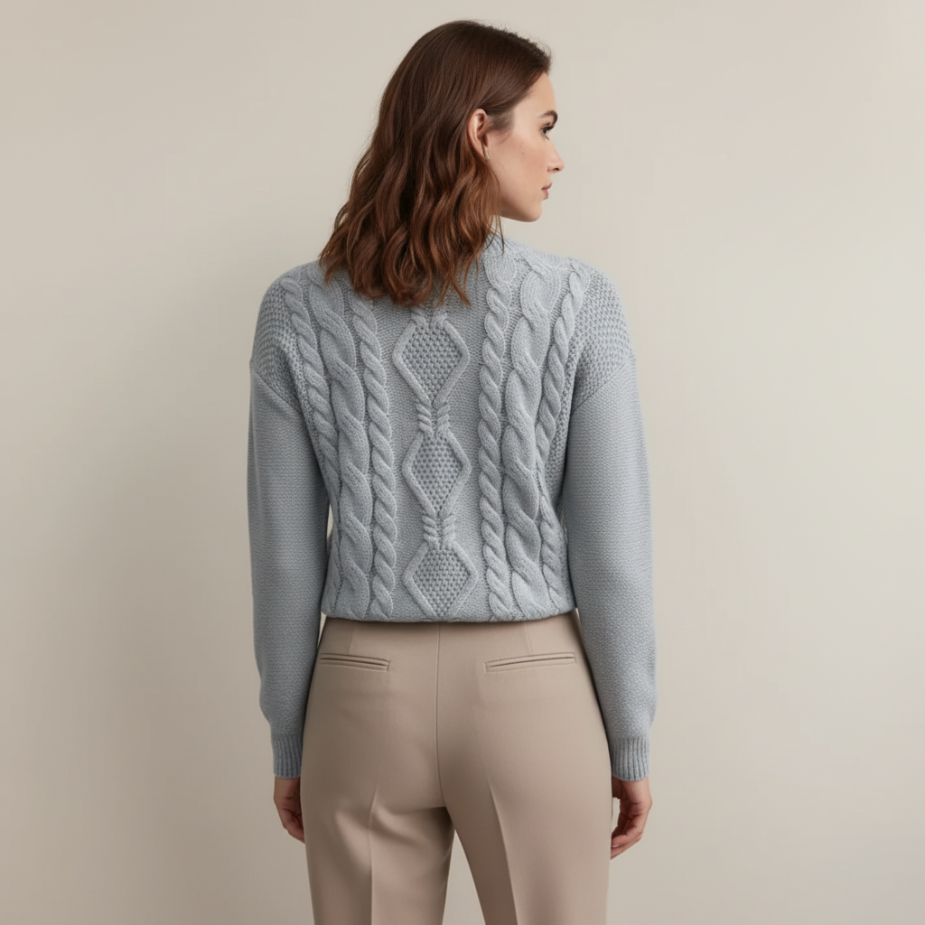 Everesse London | Women’s Chunky Cable-Knit Sweater