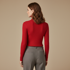 ZXX Cashmere Turtleneck Sweater for Women - Pure Mongolian Wool Knit Jumper