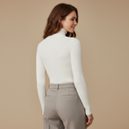 ZXX Cashmere Turtleneck Sweater for Women - Pure Mongolian Wool Knit Jumper