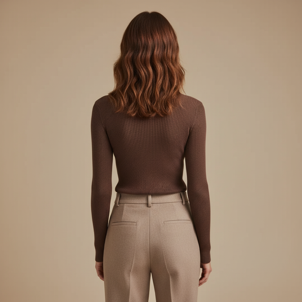 ZXX Cashmere Turtleneck Sweater for Women - Pure Mongolian Wool Knit Jumper