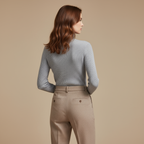 ZXX Cashmere Turtleneck Sweater for Women - Pure Mongolian Wool Knit Jumper