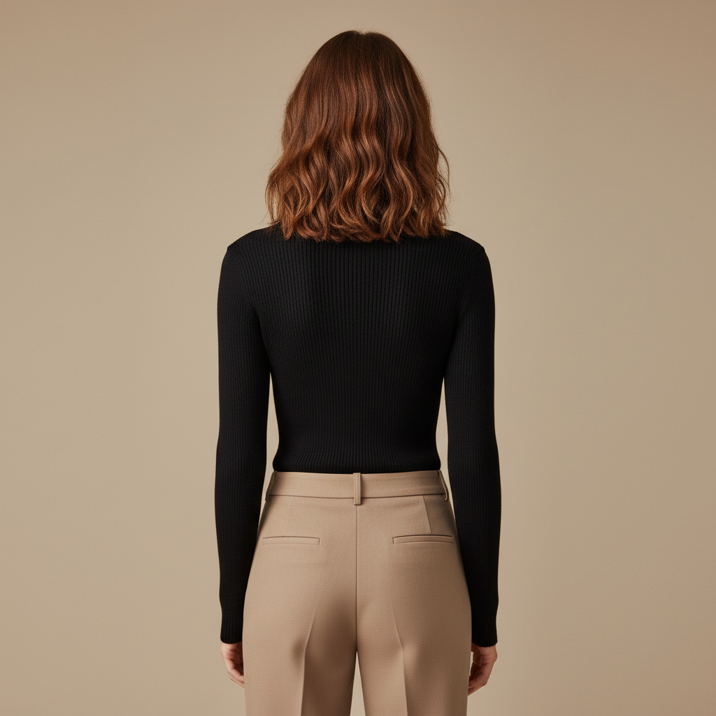 ZXX Cashmere Turtleneck Sweater for Women - Pure Mongolian Wool Knit Jumper