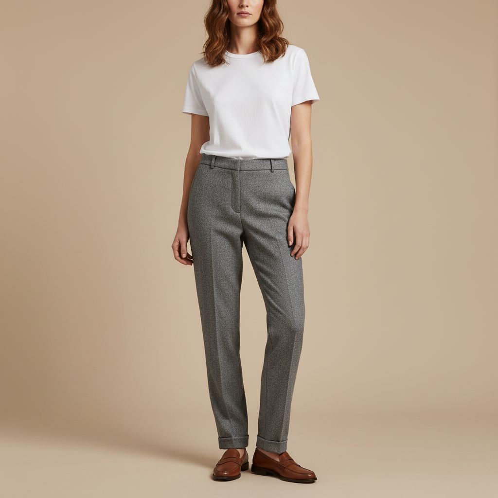 ZXX | Women's Signature Tailored Trousers - Slim Fit Smart Dress Pants