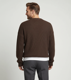 ZXX Men's Ribbed Knitted Oversized Sweater – Relaxed Thermal Comfort