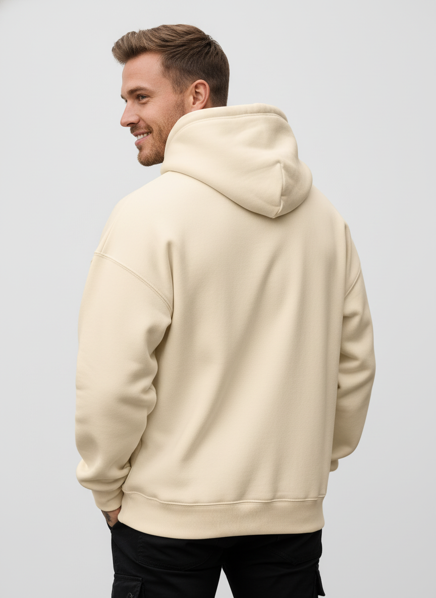 Men's Premium Cotton Blend Hoodie – Modern Fit & Everyday Warmth
