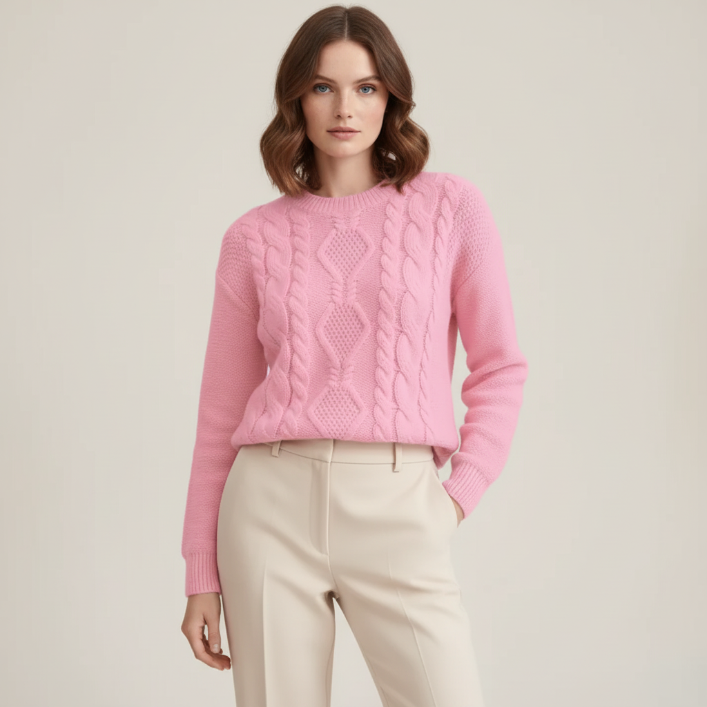 Everesse London | Women’s Chunky Cable-Knit Sweater