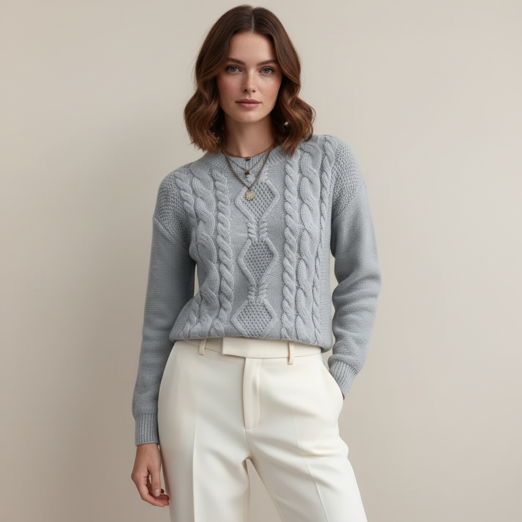 Everesse London | Women’s Chunky Cable-Knit Sweater