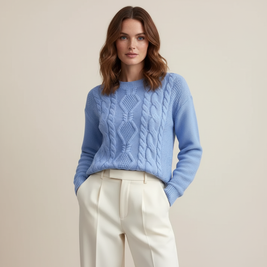 Everesse London | Women’s Chunky Cable-Knit Sweater