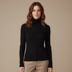 ZXX Cashmere Turtleneck Sweater for Women - Pure Mongolian Wool Knit Jumper
