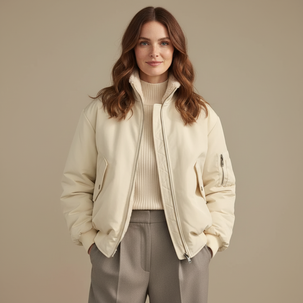 ZXX  FrostLuxe™ | Women’s Hooded Winter Jacket – Short Insulated Coat for Effortless Warmth