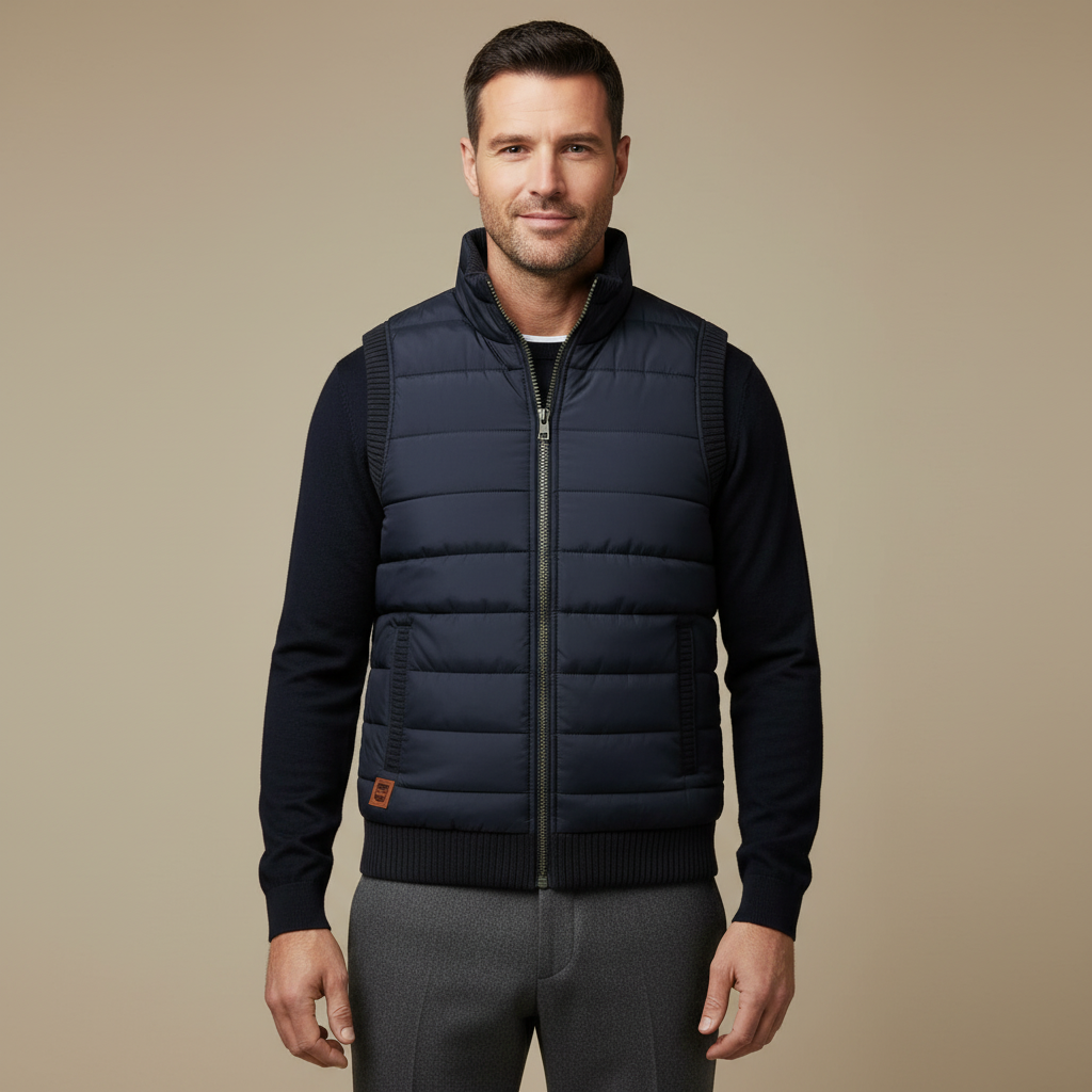 ZXX LeviTherm™ | Fleece Bodywarmer for Men – Lightweight Warmth, Modern Winter Style