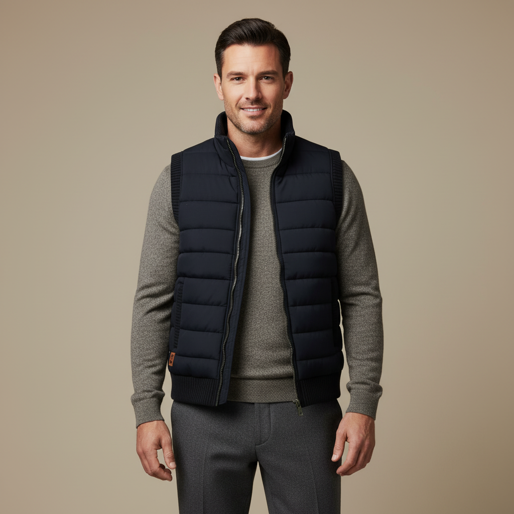 ZXX LeviTherm™ | Fleece Bodywarmer for Men – Lightweight Warmth, Modern Winter Style