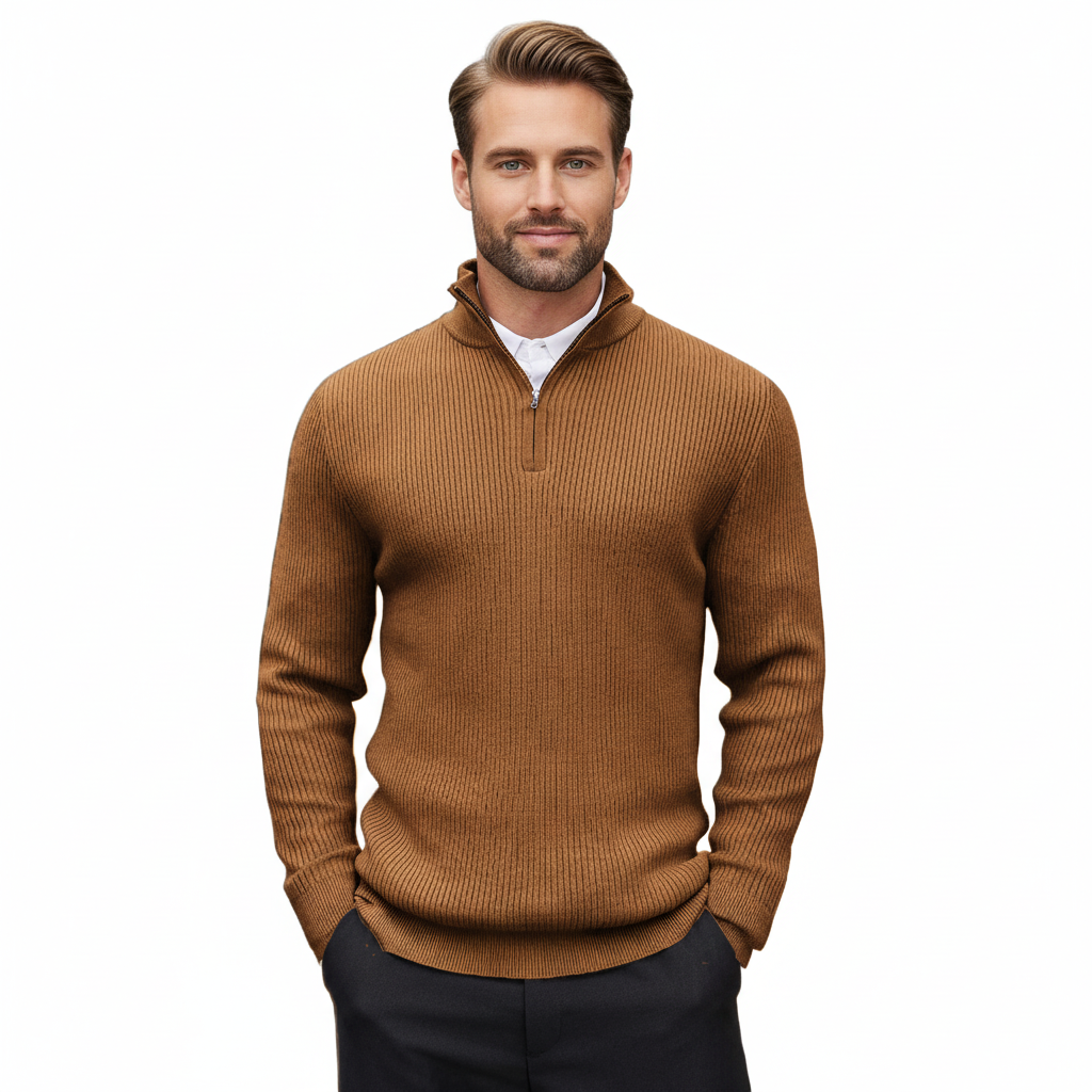 ZXX Men's Knit Half-Zip Sweater – Versatile Everyday Comfort