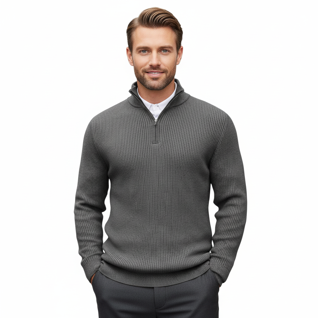 ZXX Men's Knit Half-Zip Sweater – Versatile Everyday Comfort