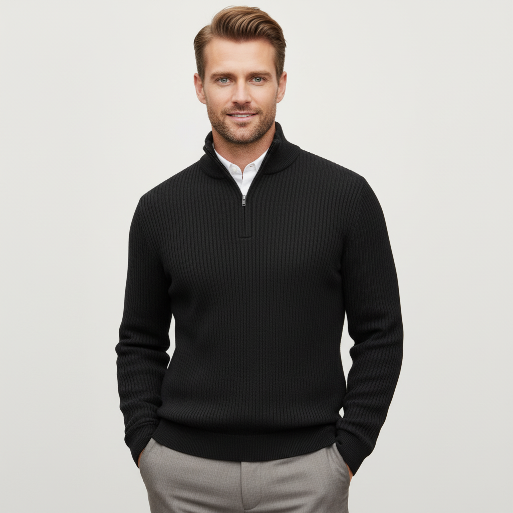 ZXX Men's Knit Half-Zip Sweater – Versatile Everyday Comfort