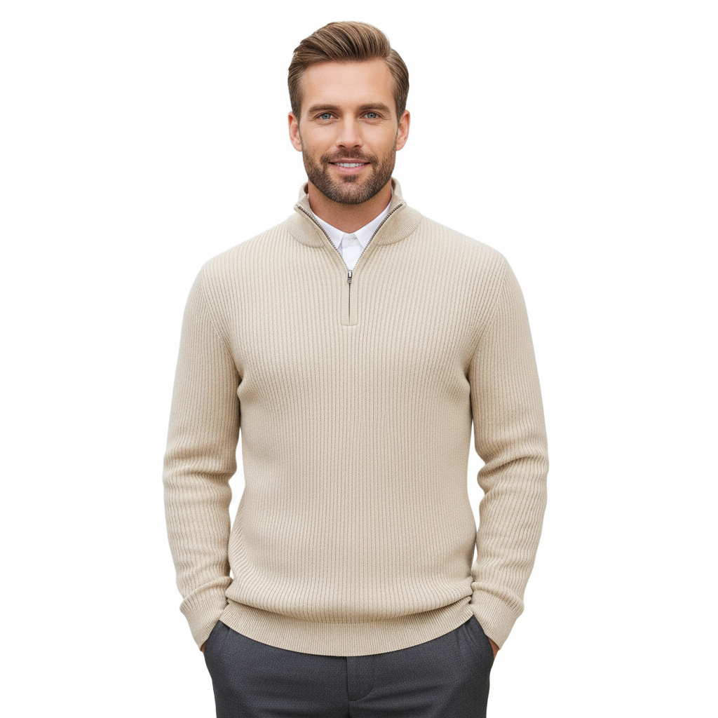ZXX Men's Knit Half-Zip Sweater – Versatile Everyday Comfort