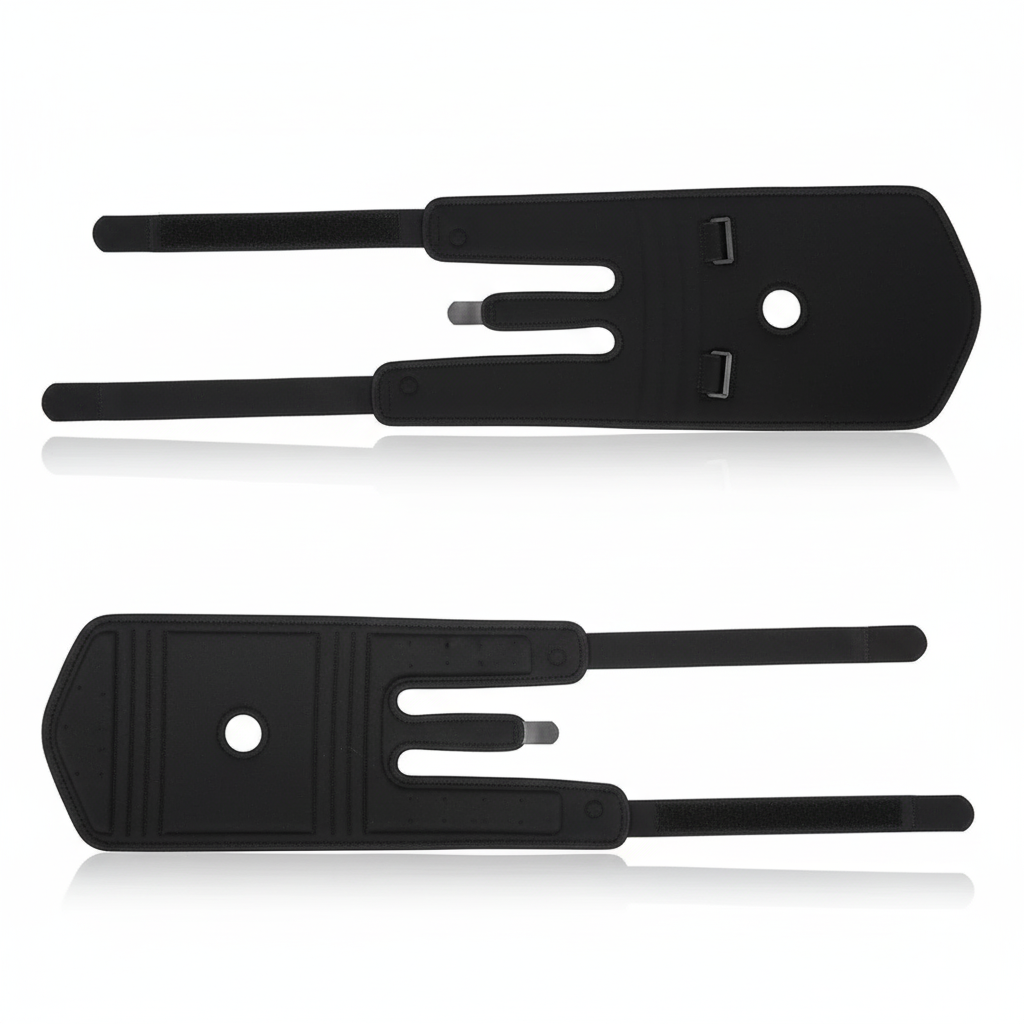 5XL–8XL Extra Wide Knee Brace – Open Patella Compression Support for Sports & Daily Comfort (Black) - ZXX