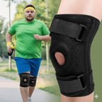 5XL–8XL Extra Wide Knee Brace – Open Patella Compression Support for Sports & Daily Comfort (Black) - ZXX