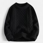 ZXX Women’s Wool Sweater – Cable-Knit Round Neck Pullover | Soft Warm Wool