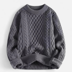 ZXX Women’s Wool Sweater – Cable-Knit Round Neck Pullover | Soft Warm Wool